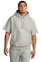 Champion Adult Unisex Reverse Weave Short Sleeve Hooded Sweatshirt